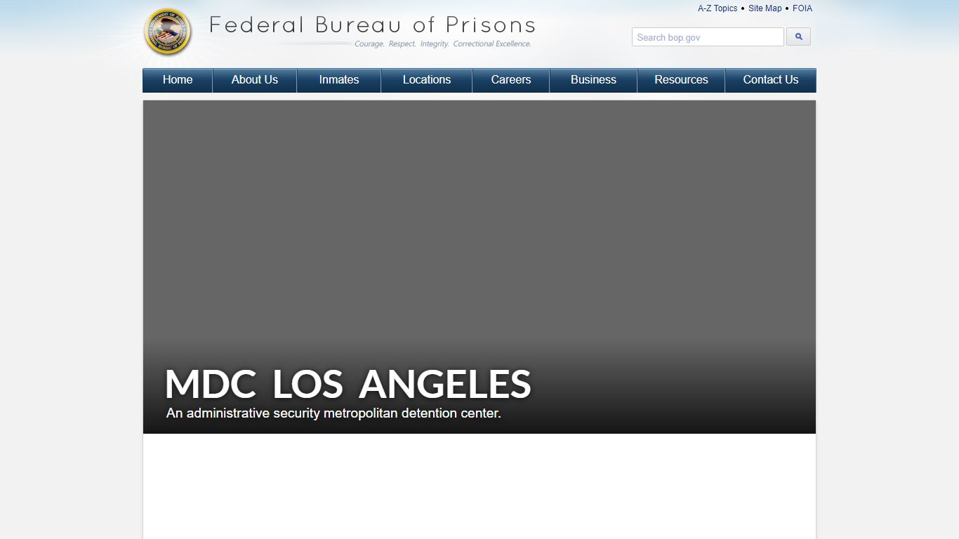 MDC Los Angeles - Federal Bureau of Prisons